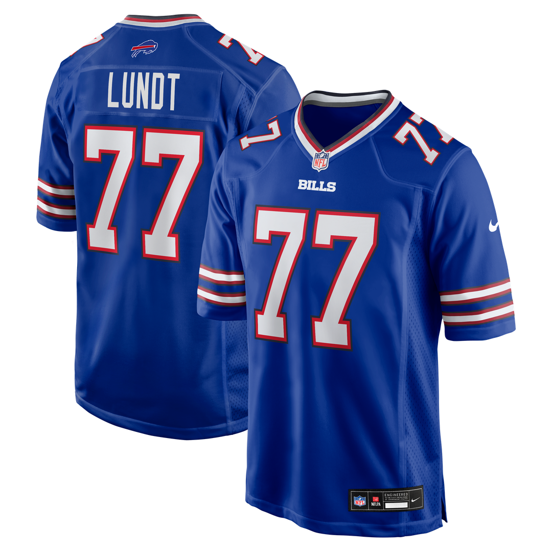 Chase Lundt Buffalo Bills Nike Royal Team Game Jersey