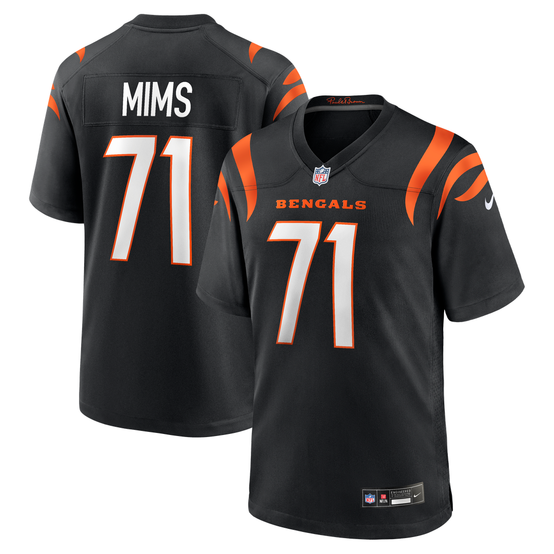 Amarius Mims Cincinnati Bengals Nike Black Player Game Jersey