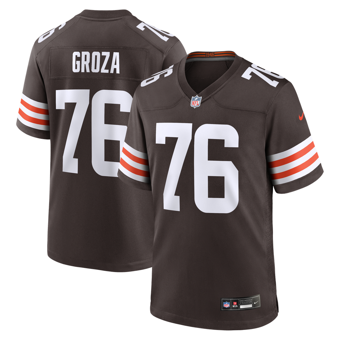 Lou Groza Cleveland Browns Nike Brown Game Retired Player Jersey
