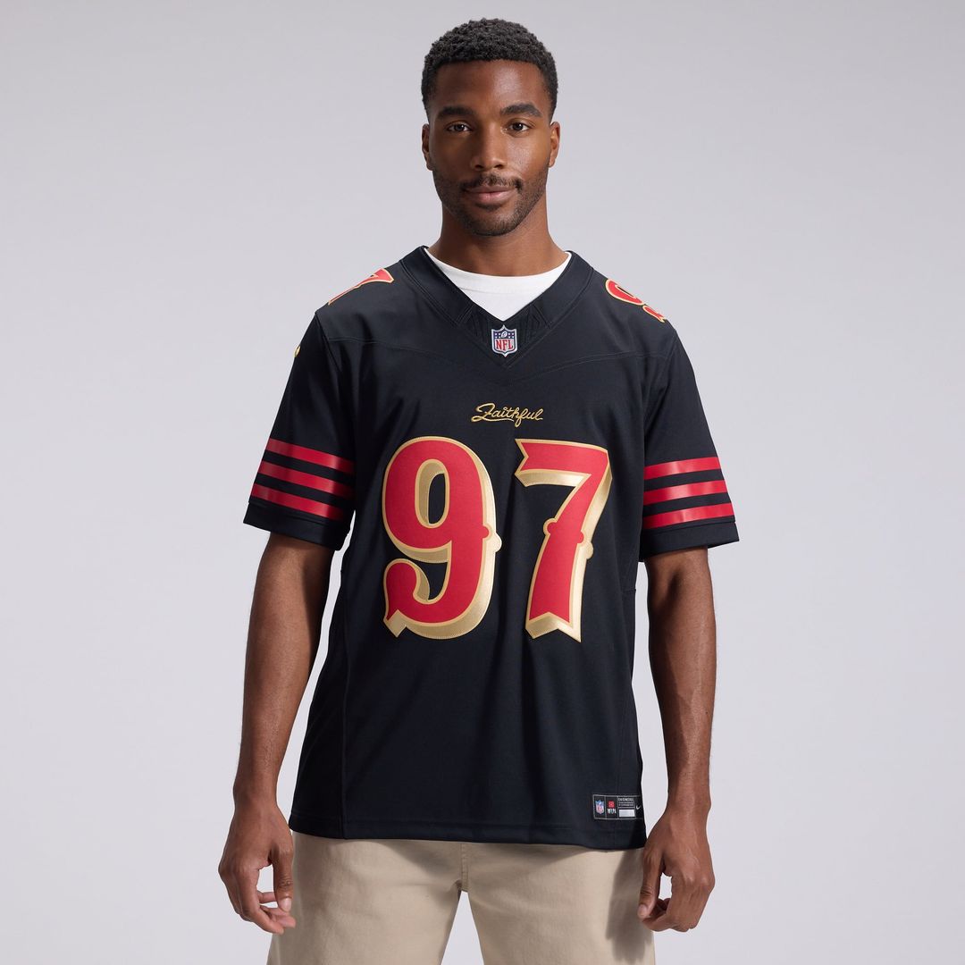 Nick Bosa San Francisco 49ers Nike Black Rivalries Collection Stitched Limited Jersey