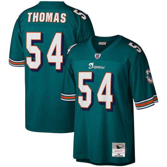Zach Thomas Miami Dolphins Mitchell & Ness Aqua Legacy Replica Jersey