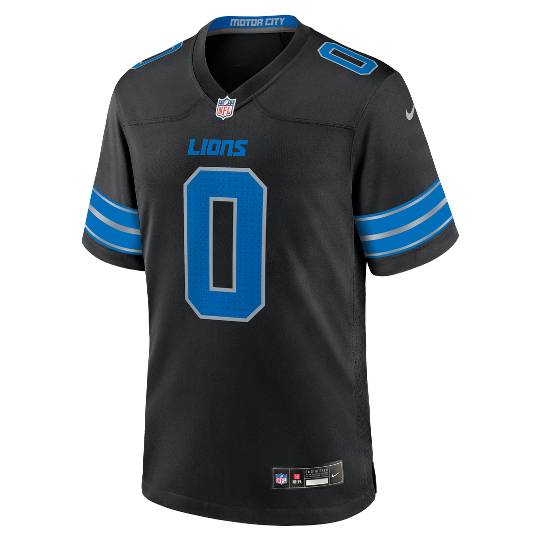 Jahmyr Gibbs Detroit Lions Nike Black 2nd Alternate Game Player Jersey