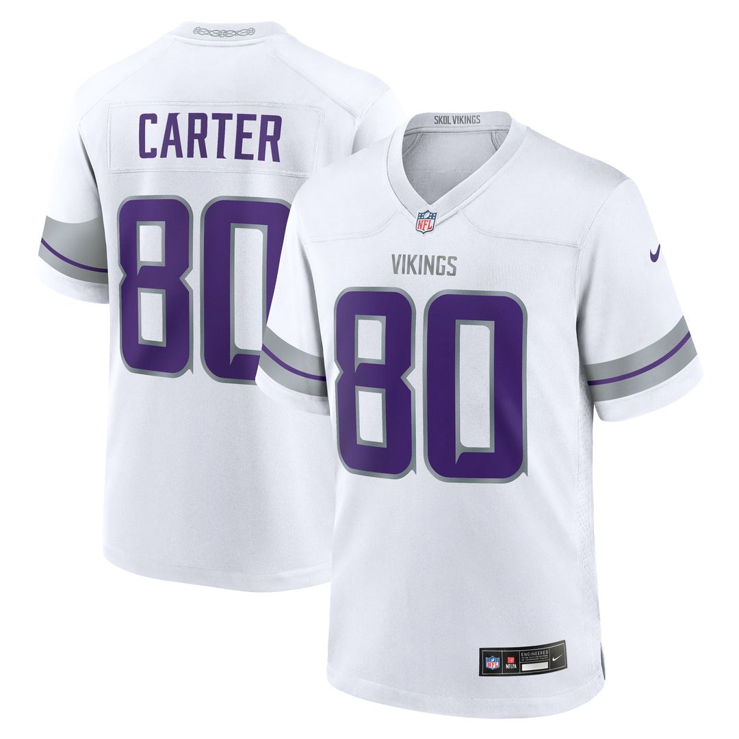 Cris Carter Minnesota Vikings Nike White Alternate Retired Player Game Jersey
