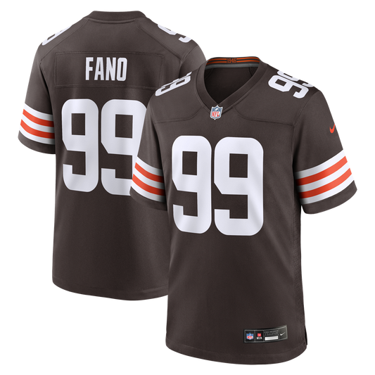 Logan Fano Cleveland Browns Nike Brown Team Game Jersey