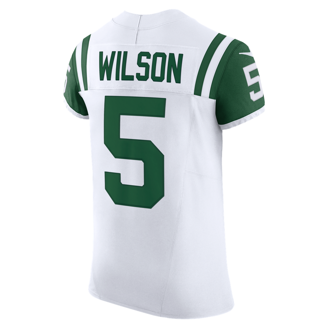 Garrett Wilson New York Jets Nike White Classic Alternate Vapor F.U.S.E. Elite Jersey