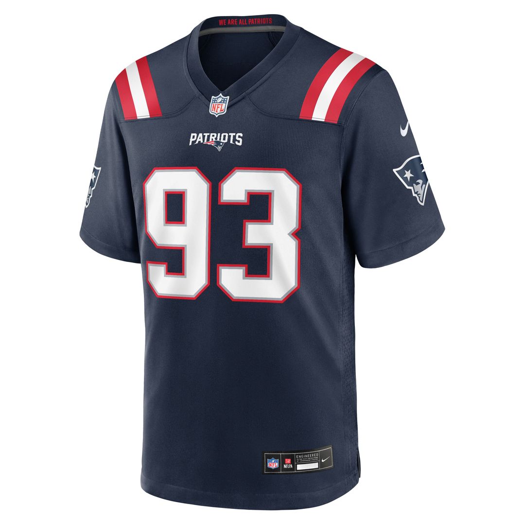 Leonard Taylor New England Patriots Nike Navy Team Game Jersey