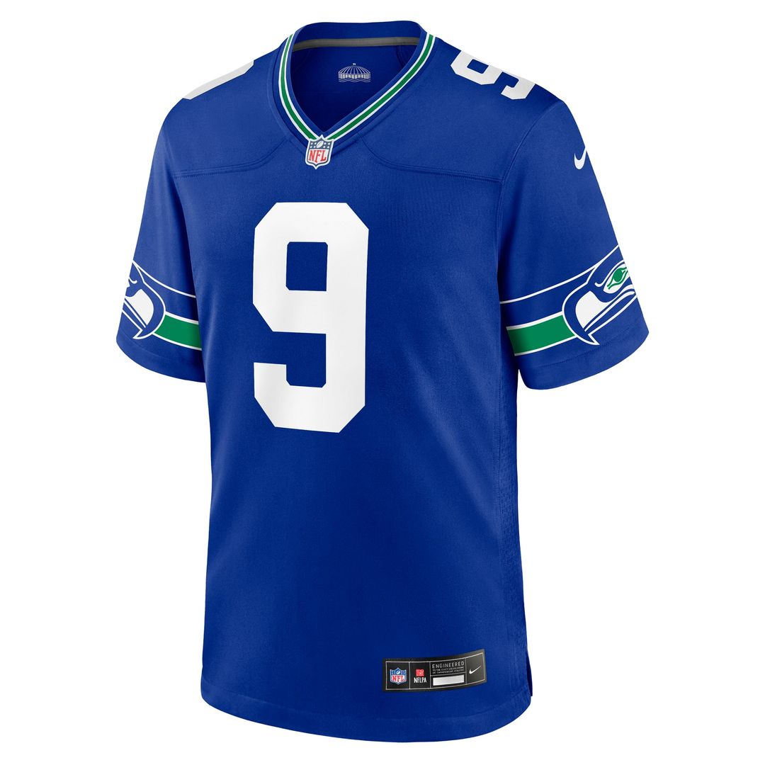 Kenneth Walker III Seattle Seahawks Nike Royal Throwback Player Game Jersey