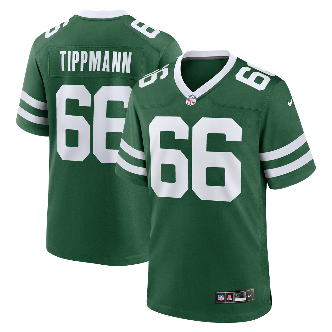 Joe Tippmann New York Jets Nike Legacy Green Team Game Jersey