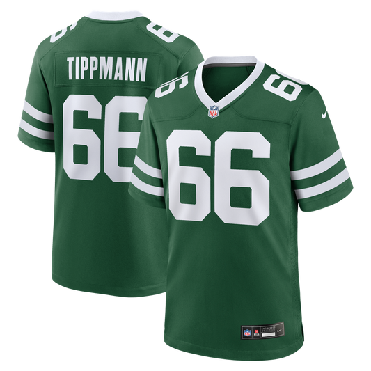 Joe Tippmann New York Jets Nike Legacy Green Team Game Jersey