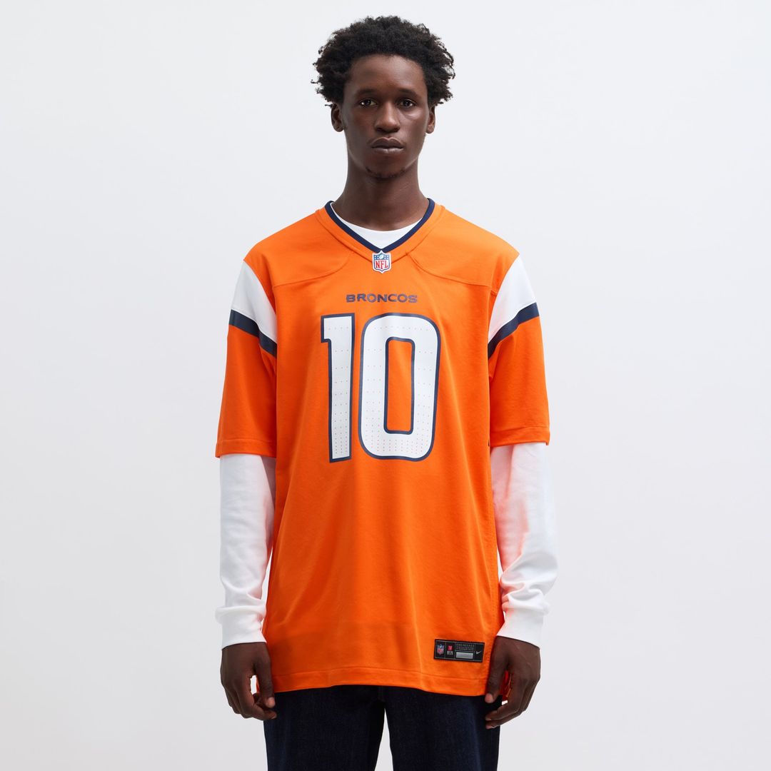 Bo Nix Denver Broncos Nike Navy Alternate Game Jersey