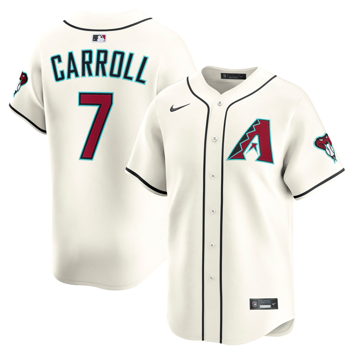 Arizona Diamondbacks Corbin Carroll Nike Gray Road Limited Player Jersey