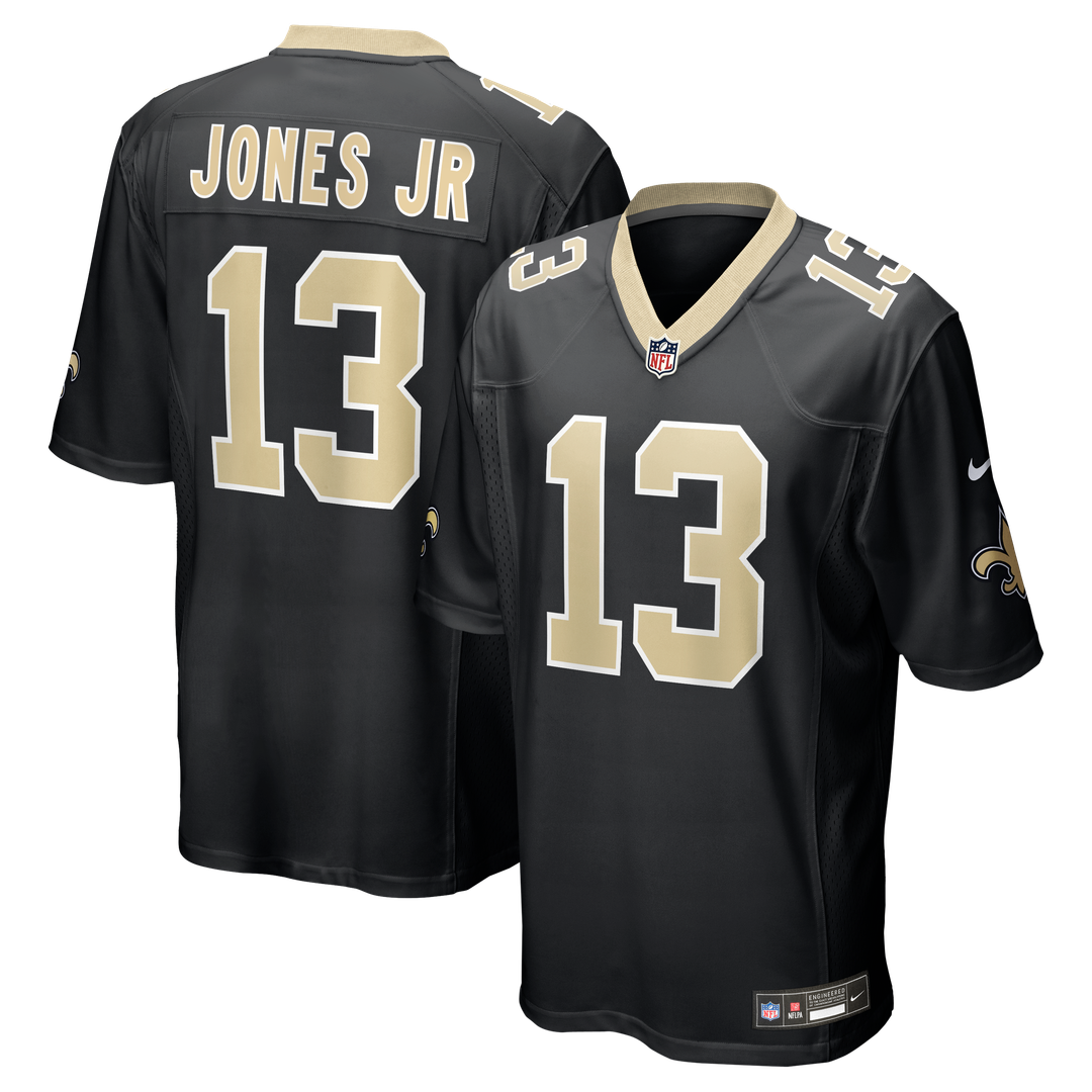 Velus Jones Jr. New Orleans Saints Nike Black Team Game Jersey