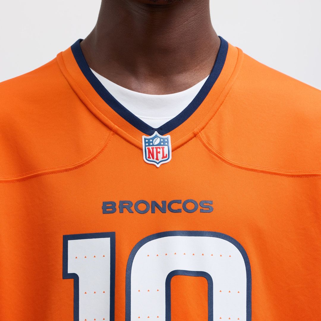 Bo Nix Denver Broncos Nike Navy Alternate Game Jersey