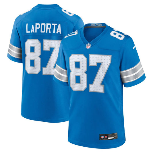 Sam LaPorta Detroit Lions Nike Blue Game Jersey