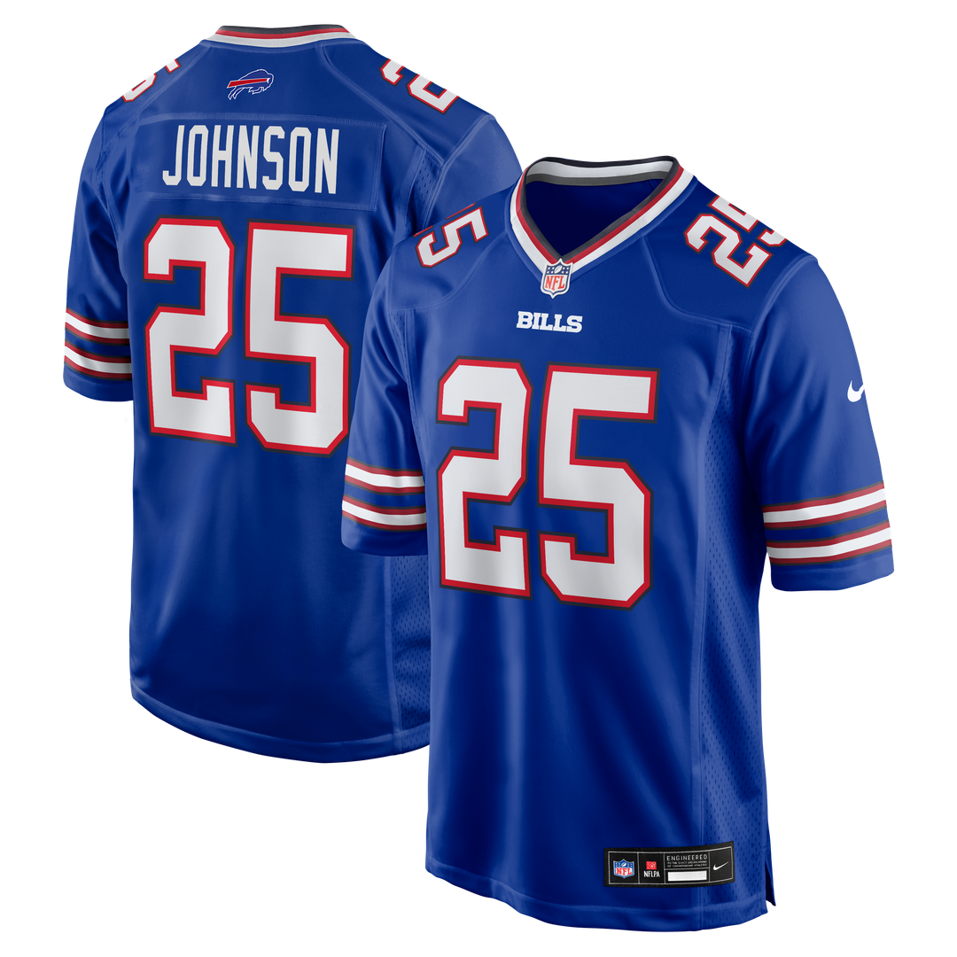 Ty Johnson Buffalo Bills Nike Royal Team Game Jersey