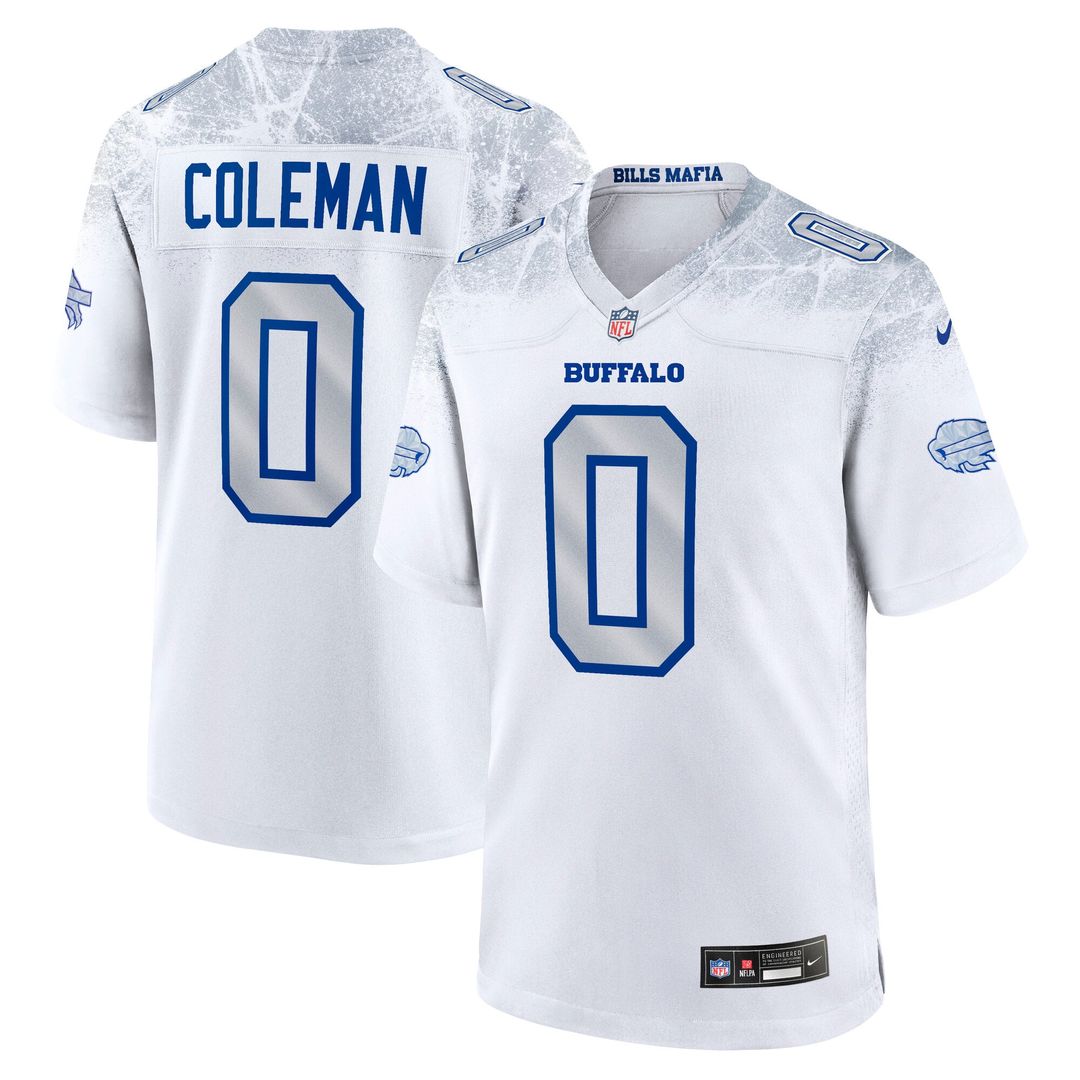 Keon Coleman Buffalo Bills Nike White Rivalries Collection Game Jersey