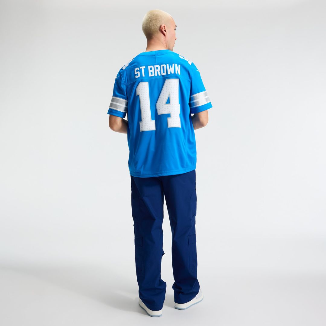 Amon-Ra St. Brown Detroit Lions Nike White Vapor F.U.S.E. Stitched Limited Jersey