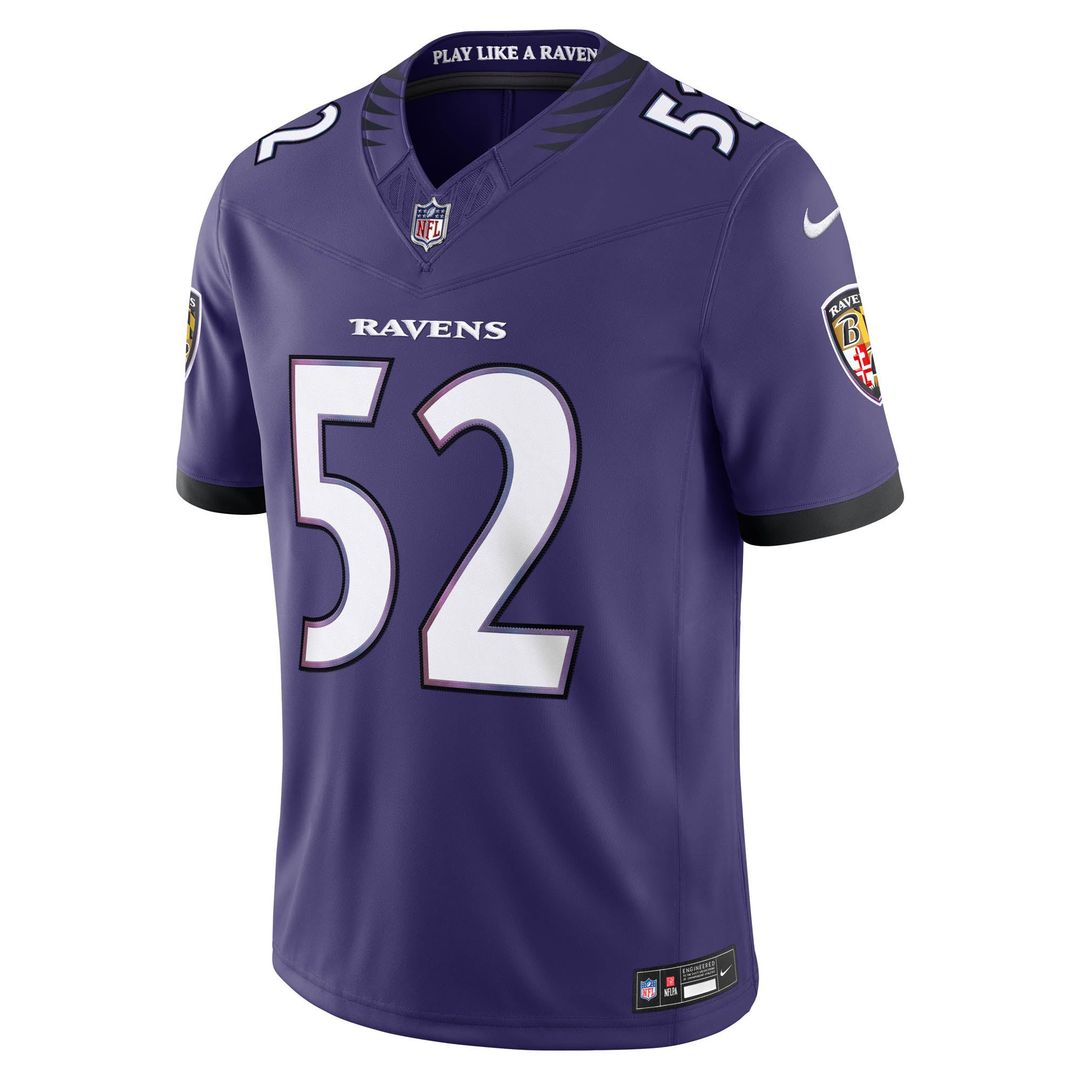 Ray Lewis Baltimore Ravens Nike Purple Vapor F.U.S.E. Stitched Retired Limited Jersey