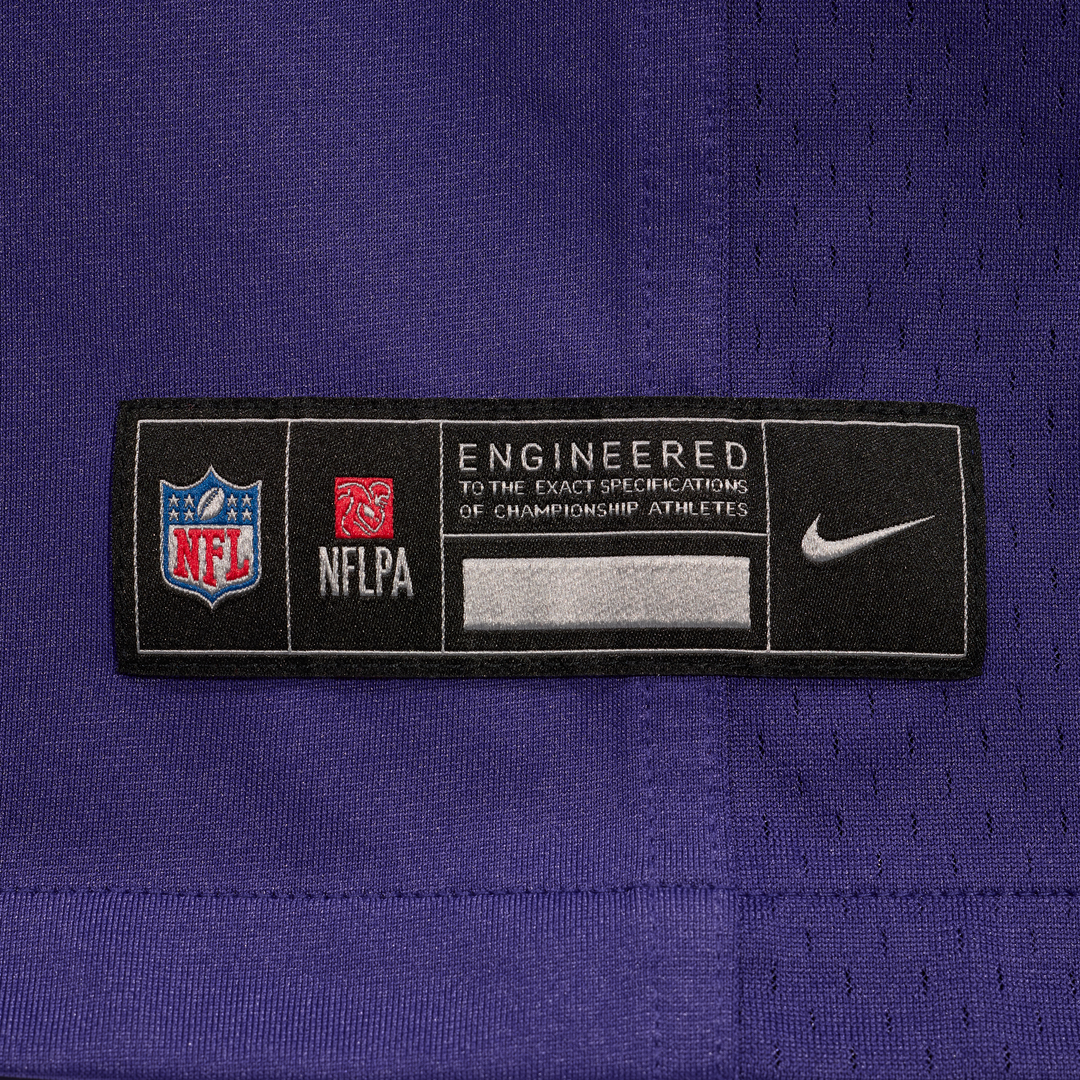 Carson Vinson Baltimore Ravens Nike Purple Team Game Jersey