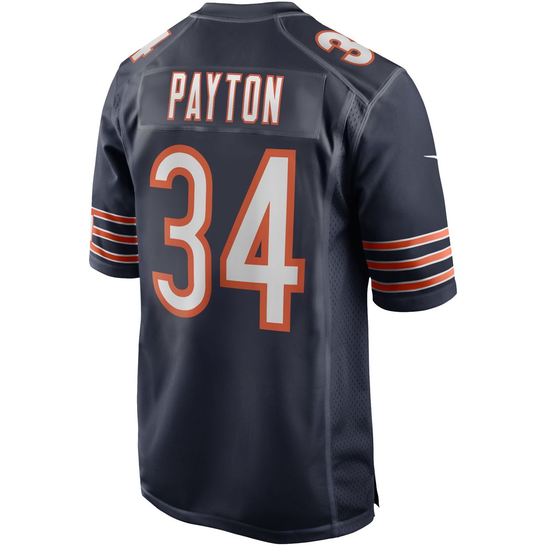 Walter Payton Chicago Bears Nike Navy Game Retired Player Jersey