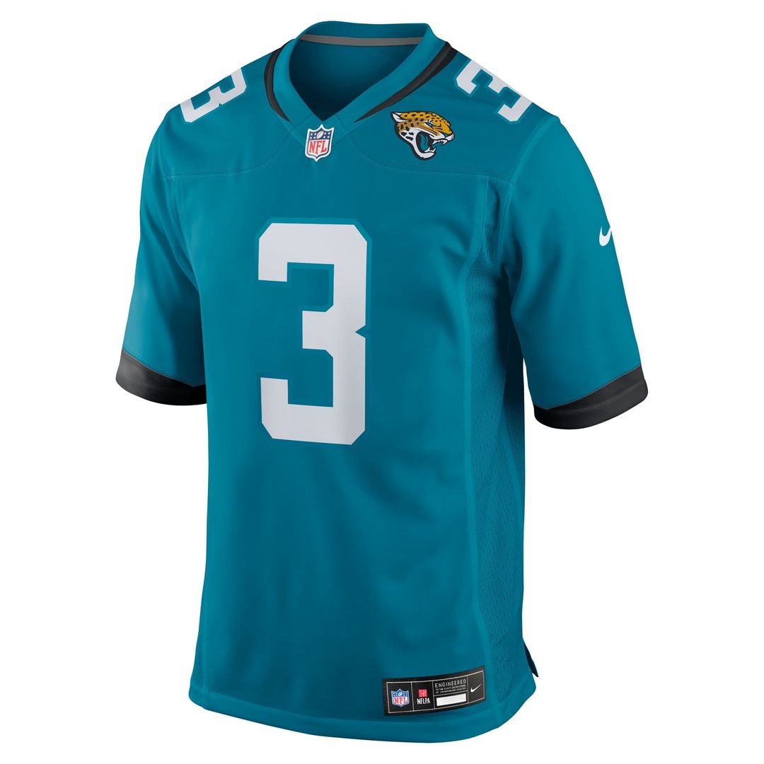 Jakobi Meyers Jacksonville Jaguars Nike Teal Team Game Jersey