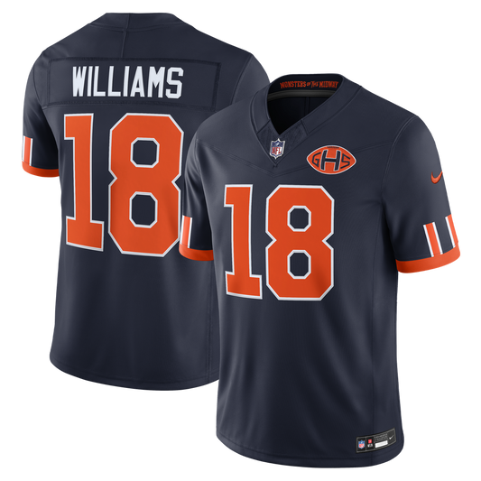 Caleb Williams Chicago Bears Nike Navy 2026 Rivalries Collection Stitched Limited Jersey