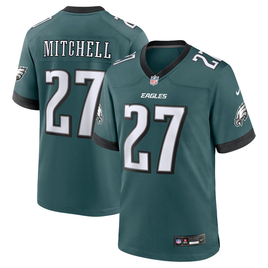 Quinyon Mitchell Philadelphia Eagles Nike Midnight Green Player Game Jersey