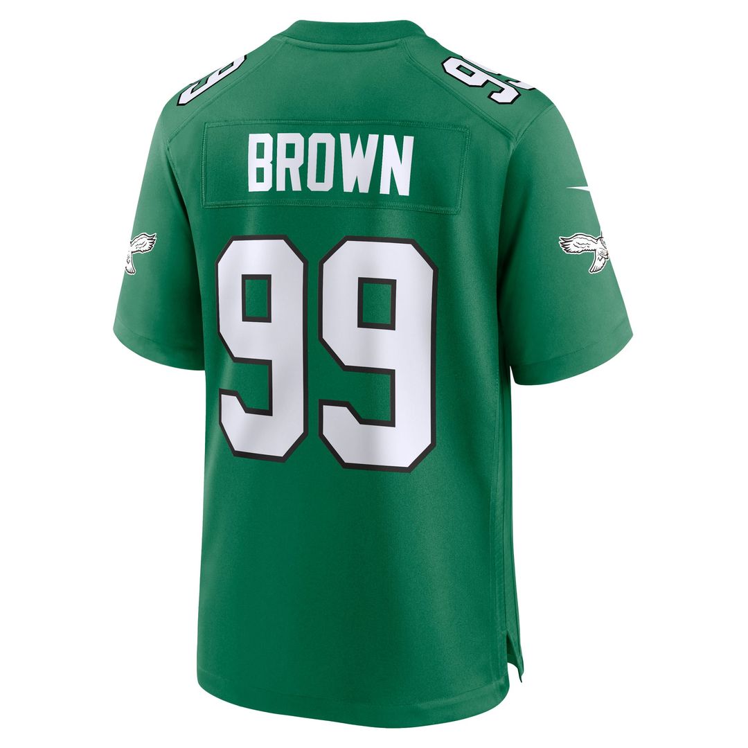 Jerome Brown Philadelphia Eagles Nike Kelly Green Retired Player Alternate Game Jersey