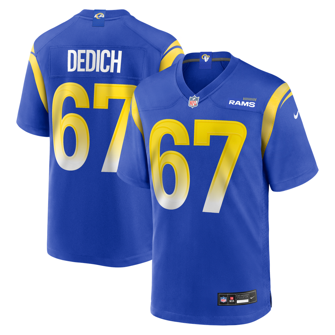 Justin Dedich Los Angeles Rams Nike Royal Game Jersey