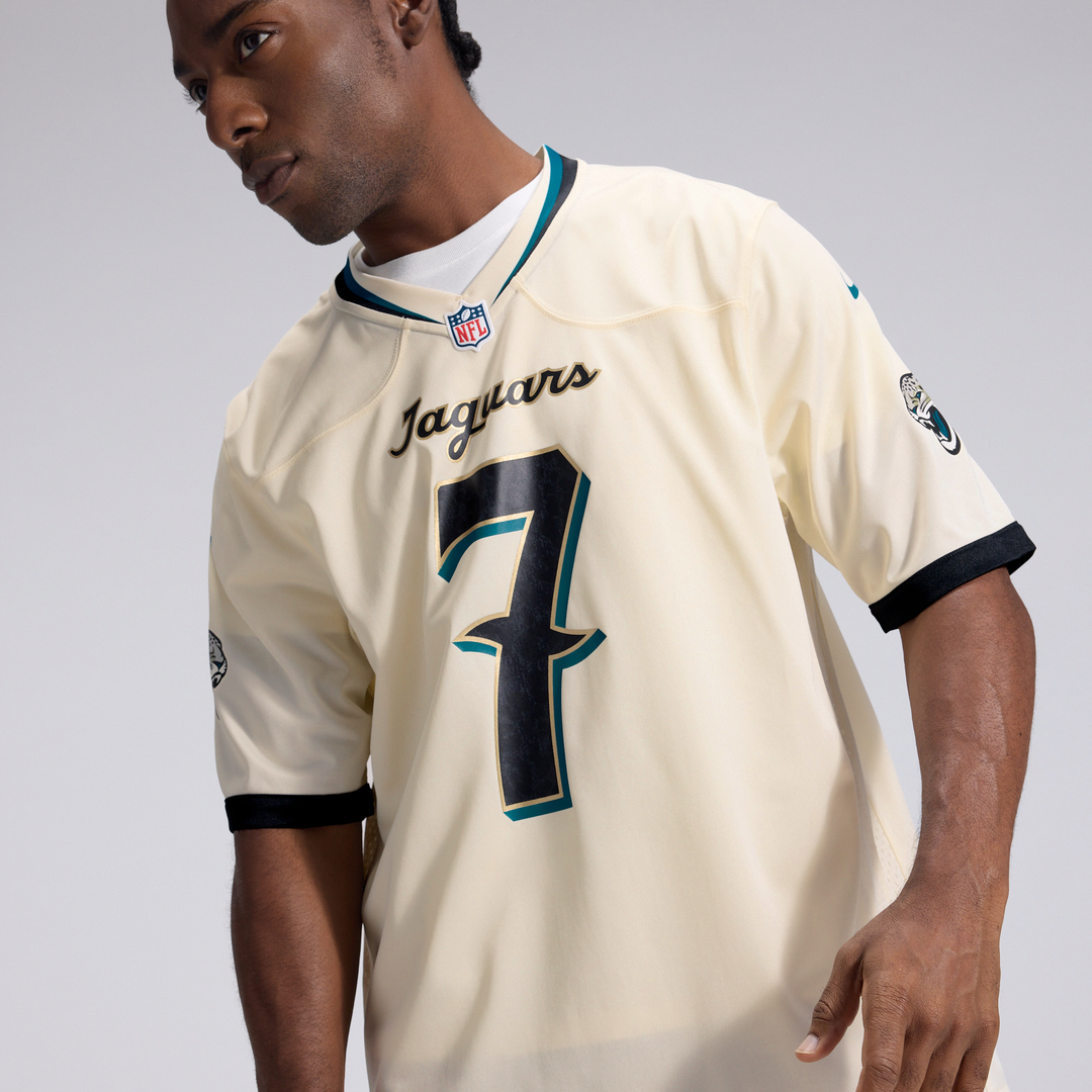 Brian Thomas Jr. Jacksonville Jaguars Nike Natural 2026 Rivalries Collection Game Jersey