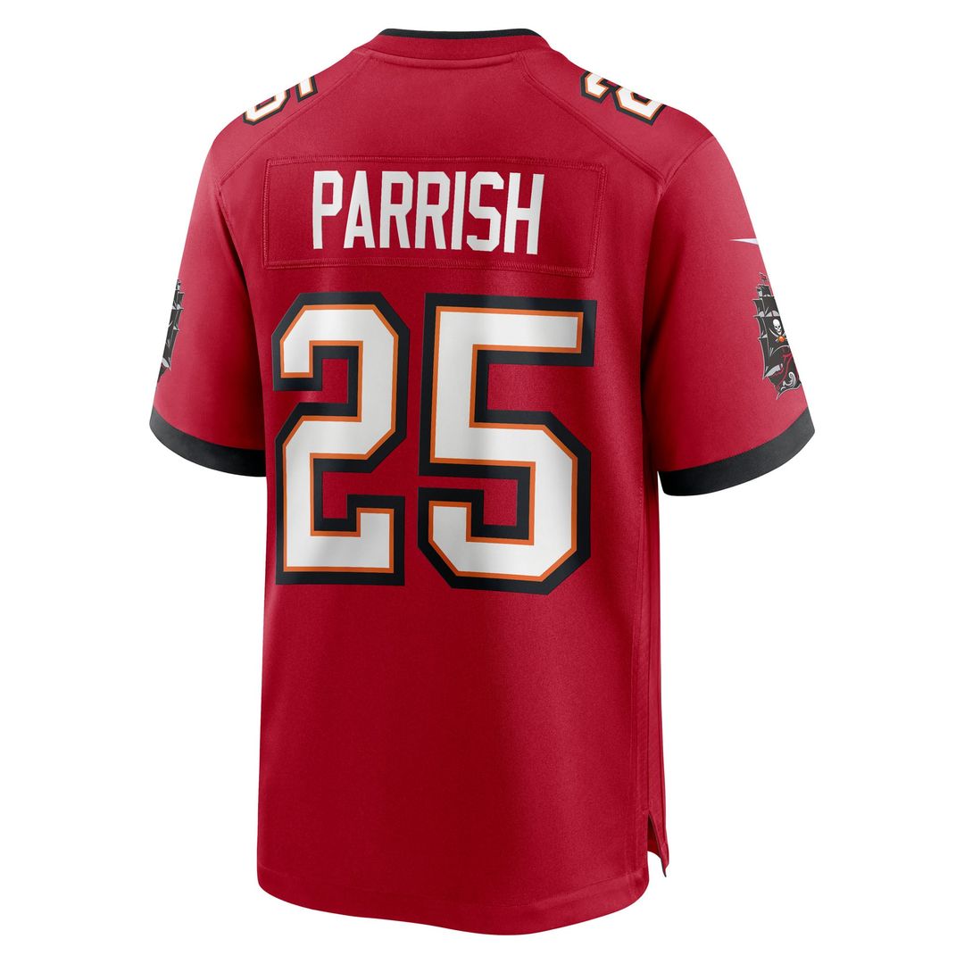 Jacob Parrish Tampa Bay Buccaneers Nike Red Team Game Jersey