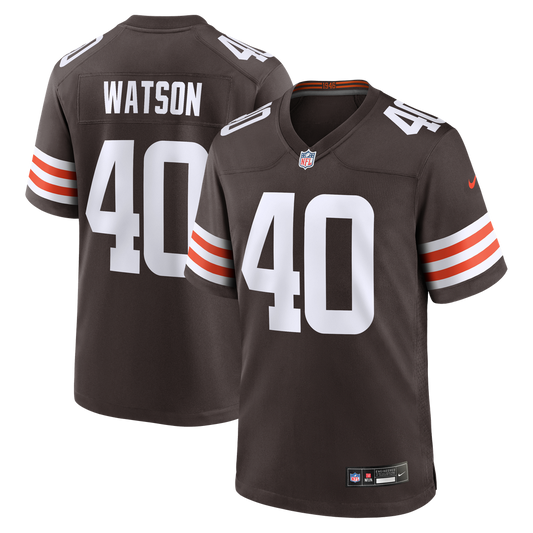Nathaniel Watson Cleveland Browns Nike Brown Team Game Jersey