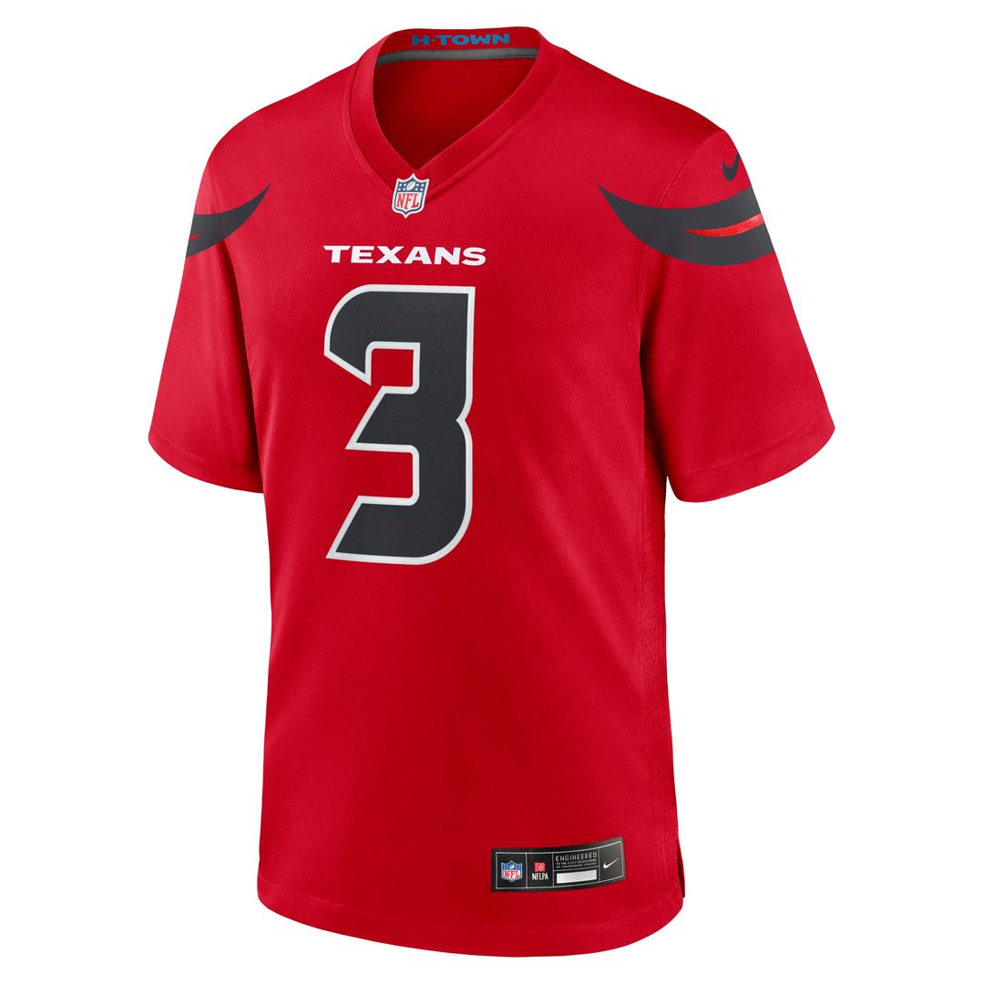 Tank Dell Houston Texans Nike Red Alternate Game Jersey