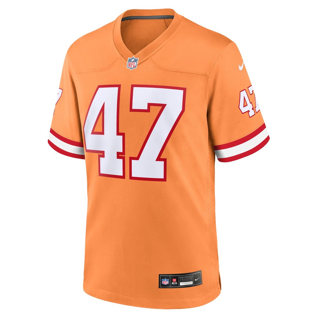 John Lynch Tampa Bay Buccaneers Nike Orange Throwback Game Jersey