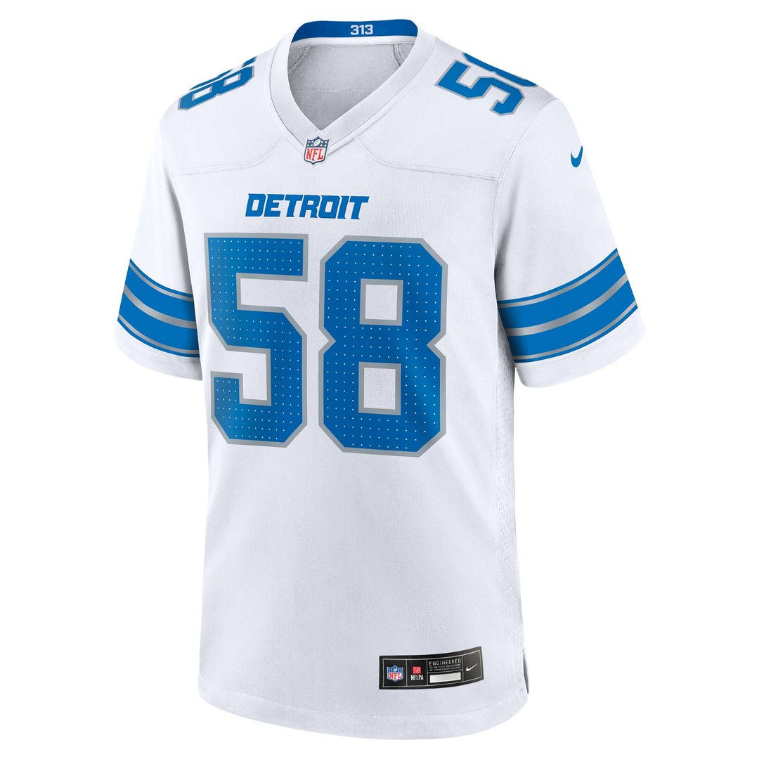 Penei Sewell Detroit Lions Nike Blue Game Jersey