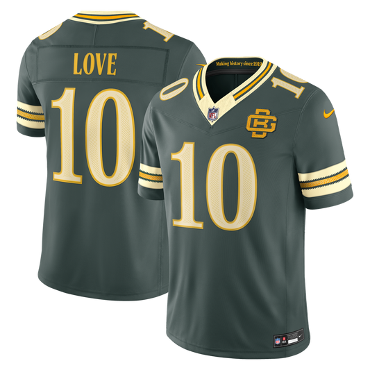 Jordan Love Green Bay Packers Nike Green 2026 Rivalries Collection Stitched Limited Jersey