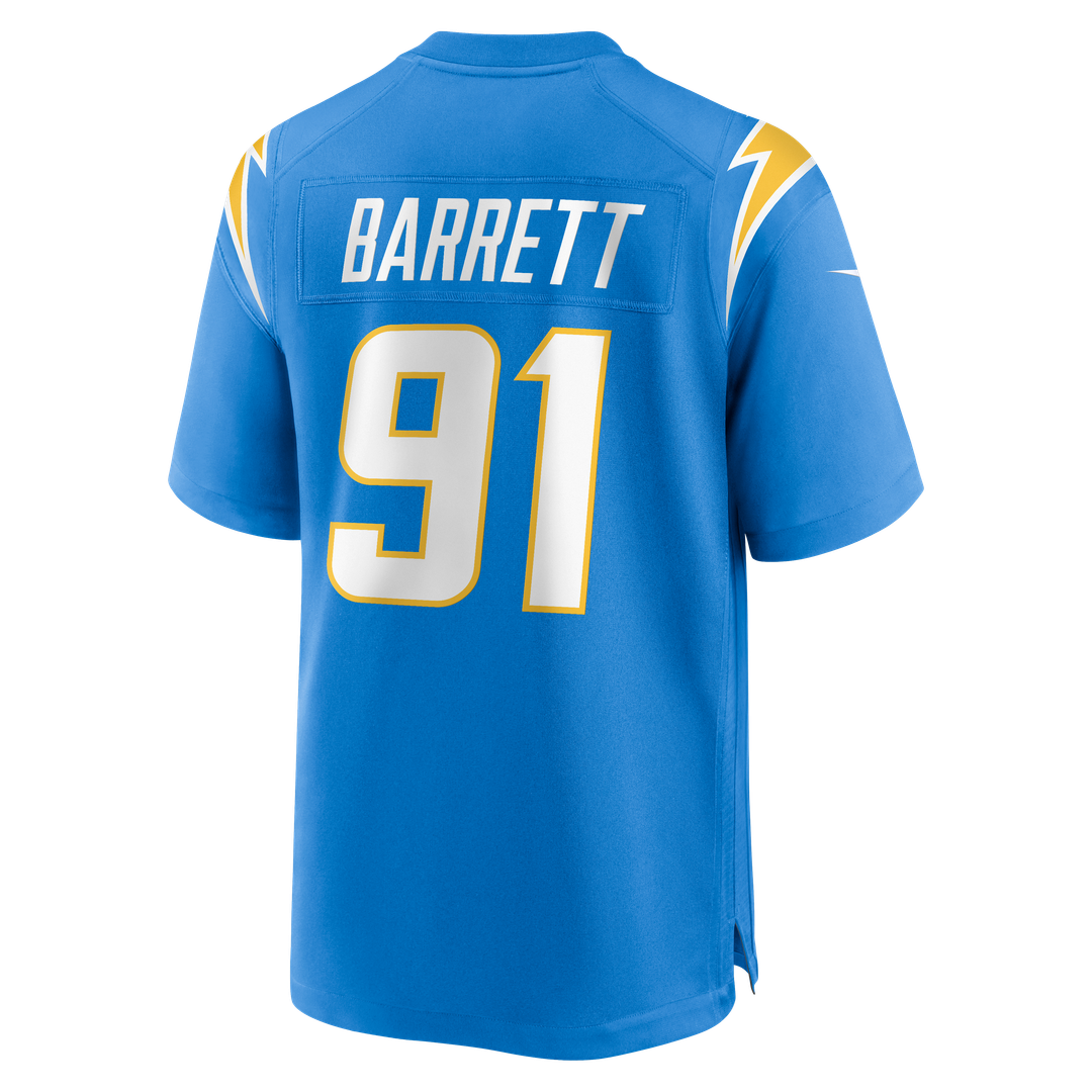 Nick Barrett Los Angeles Chargers Nike Powder Blue Team Game Jersey