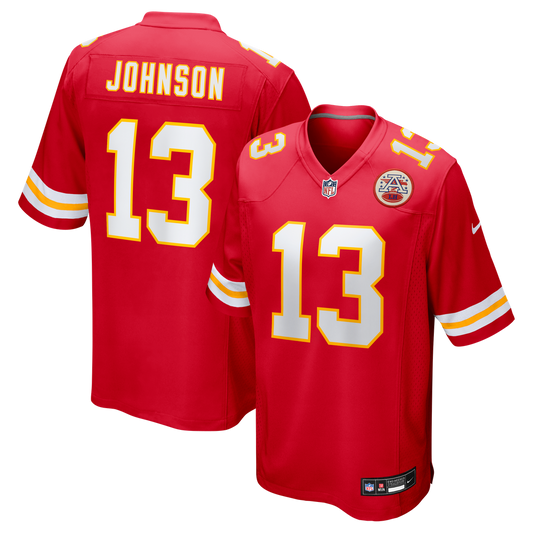 Nazeeh Johnson Kansas City Chiefs Nike Red Game Player Jersey