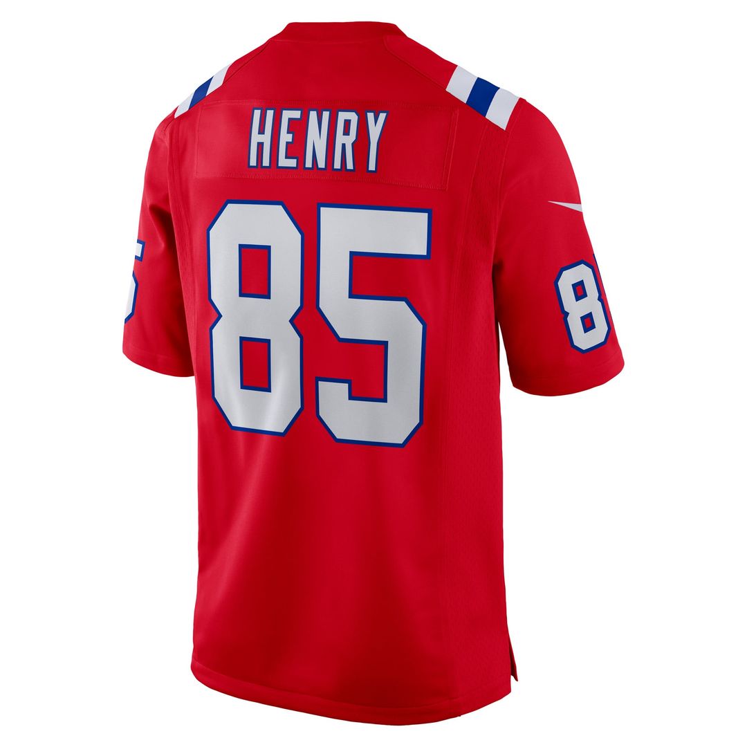 Hunter Henry New England Patriots Nike Red Game Alternate Jersey