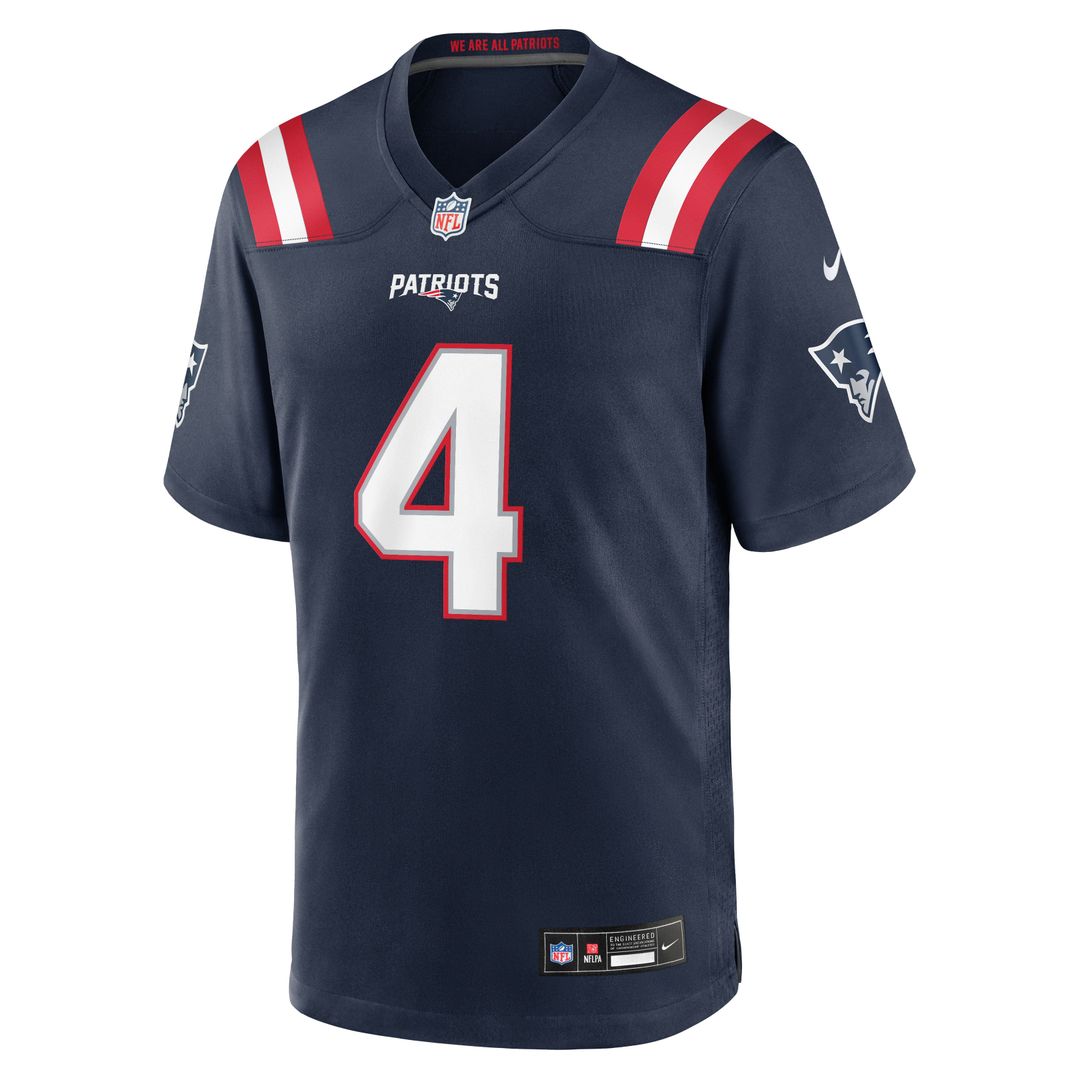 Craig Woodson New England Patriots Nike Navy Team Game Jersey