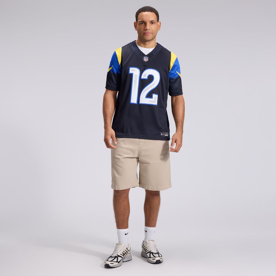 Puka Nacua Los Angeles Rams Nike Dark Blue Rivalries Collection Stitched Limited Jersey