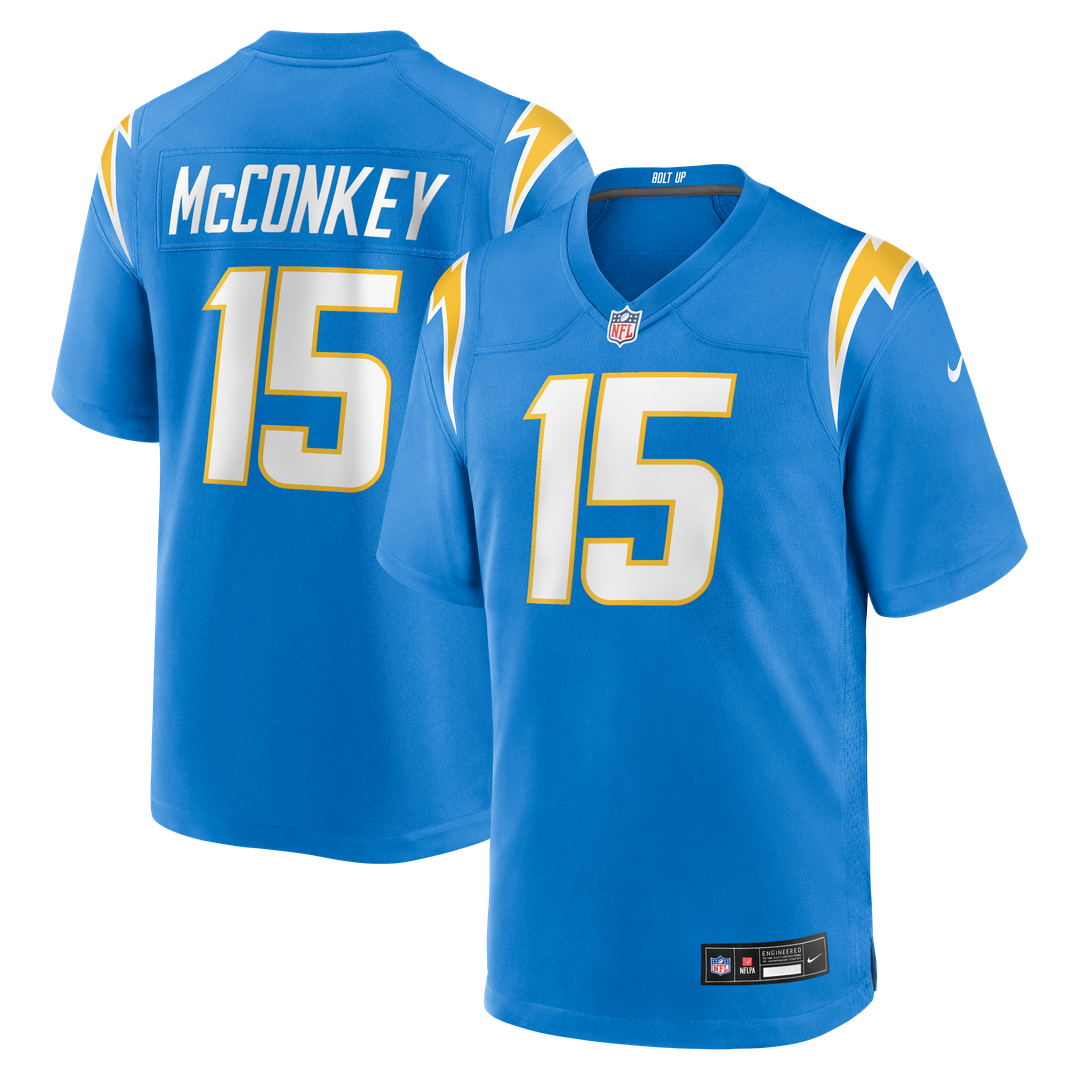 Ladd McConkey Los Angeles Chargers Nike Navy Alternate Super Chargers Game Player Jersey