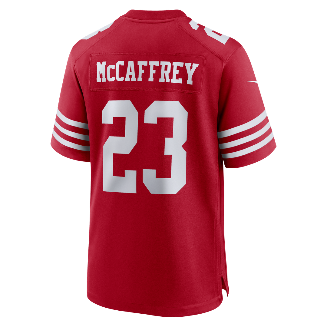 Christian McCaffrey San Francisco 49ers Nike White 80th Anniversary Game Jersey
