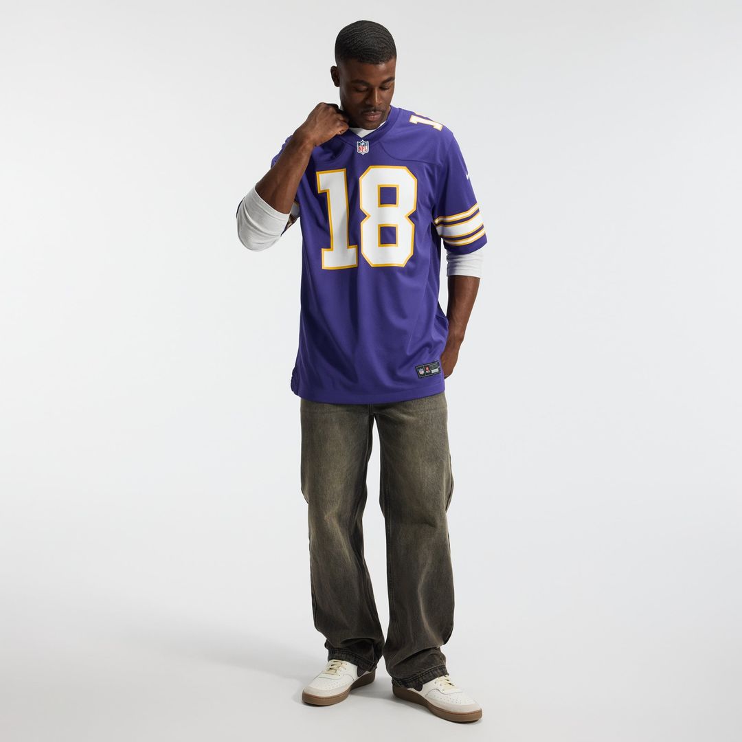 Justin Jefferson Minnesota Vikings Nike White Alternate Game Player Jersey