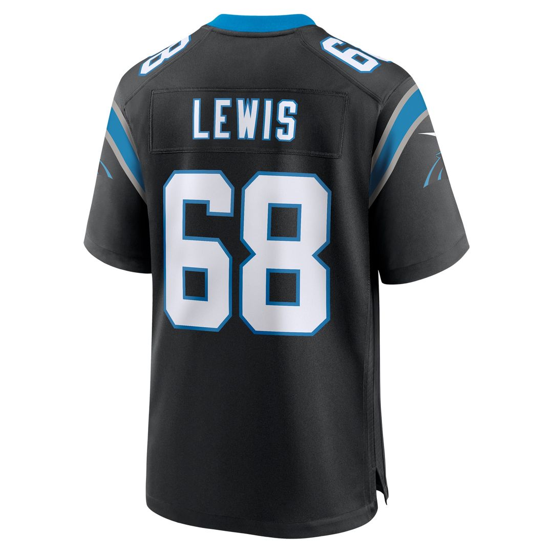 Damien Lewis Carolina Panthers Nike Black Game Jersey