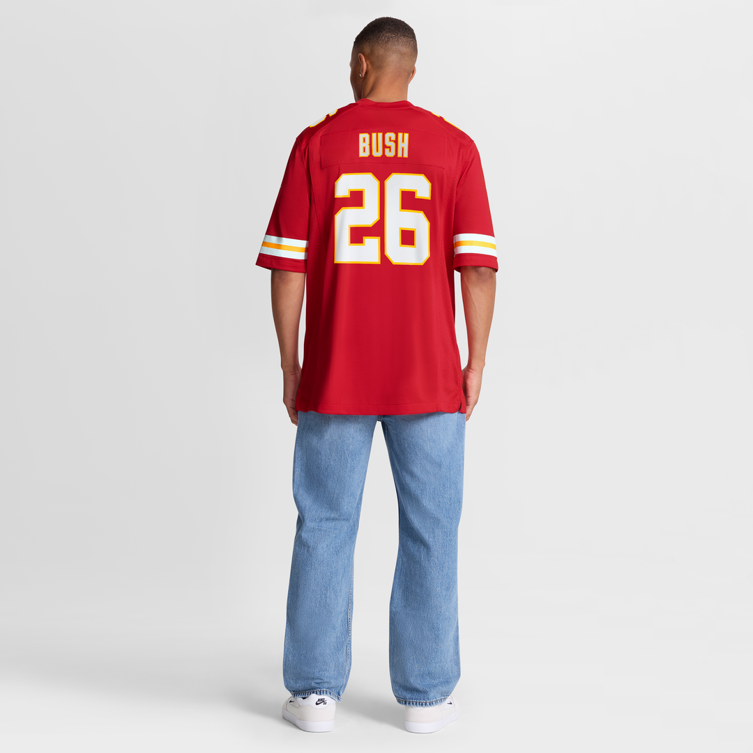Deon Bush Kansas City Chiefs Nike Red Game Player Jersey