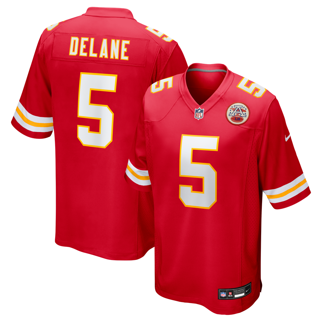 Mansoor Delane Kansas City Chiefs Nike Red Team Game Jersey