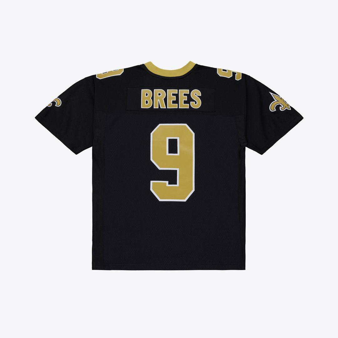 Drew Brees New Orleans Saints Mitchell & Ness Black Big & Tall 2009 Legacy Retired Player Jersey