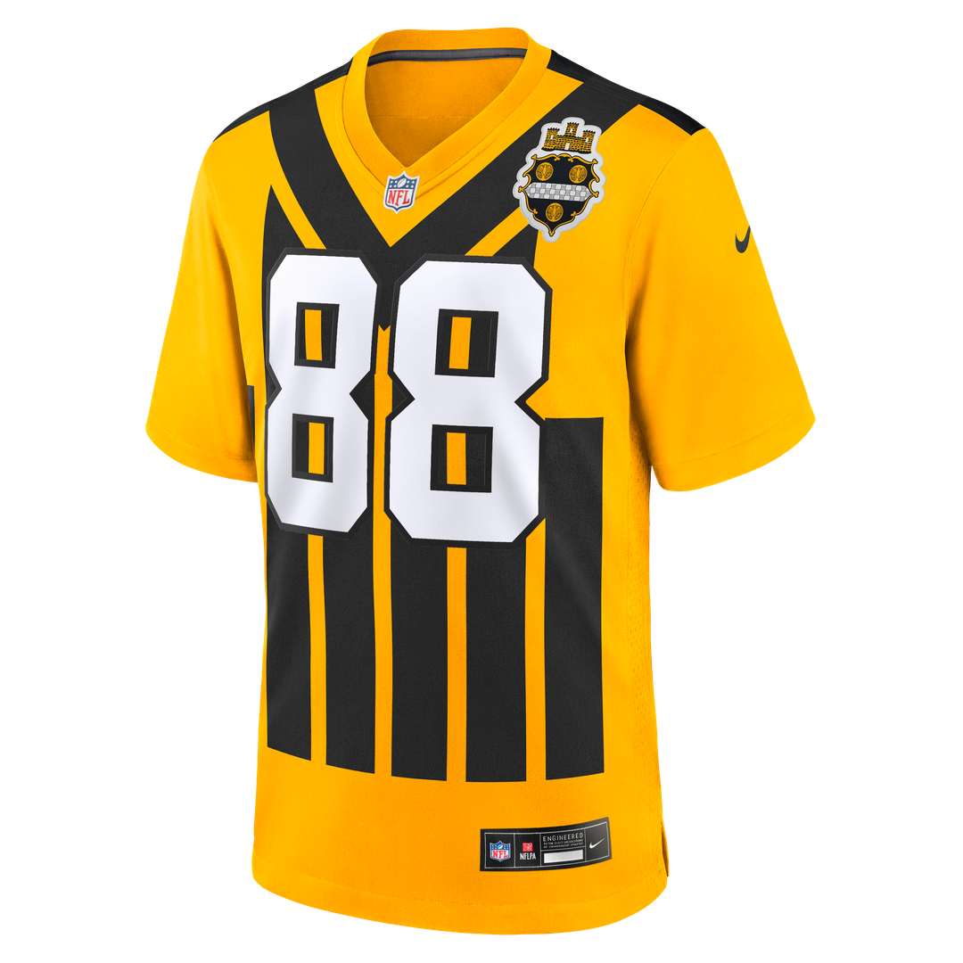 Pat Freiermuth Pittsburgh Steelers Nike Gold Alternate 1933 Throwback Game Jersey