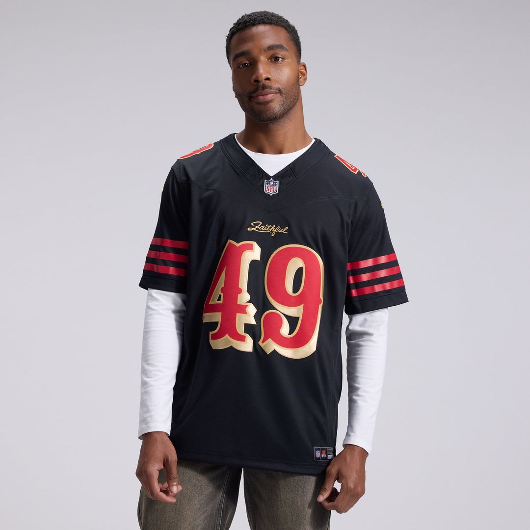 The Faithful San Francisco 49ers Nike Black Rivalries Collection Stitched Limited Jersey